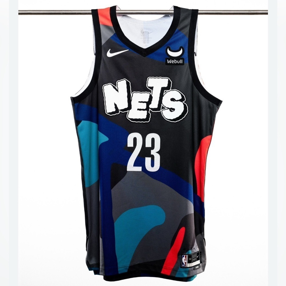 NWT Brooklyn Nets x KAWS Nike NBA City Edition Basketball Jersey 2023–24